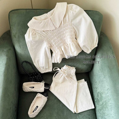 [PRE-ORDER] Smocking Collar Blouse