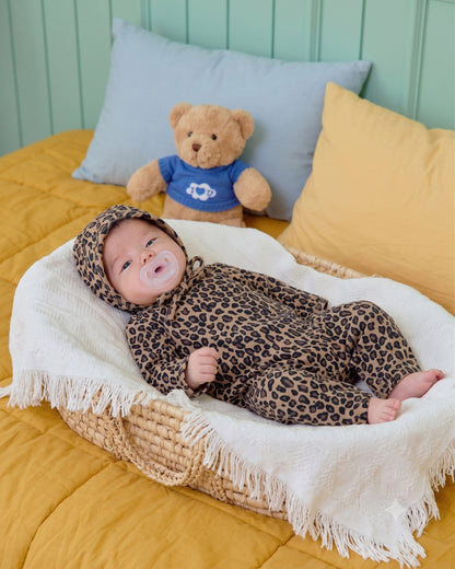 [PRE-ORDER] Little Leopard Body Suit + Bonnet Set
