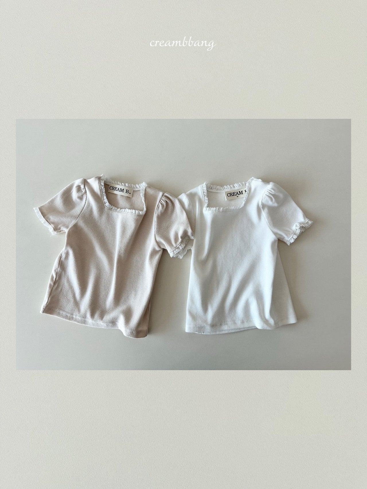 [PRE-ORDER] Lace Ribbed T-Shirts