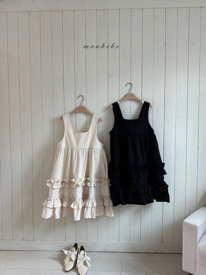 [PRE-ORDER] Mono Frill Dress (Mom Couple)