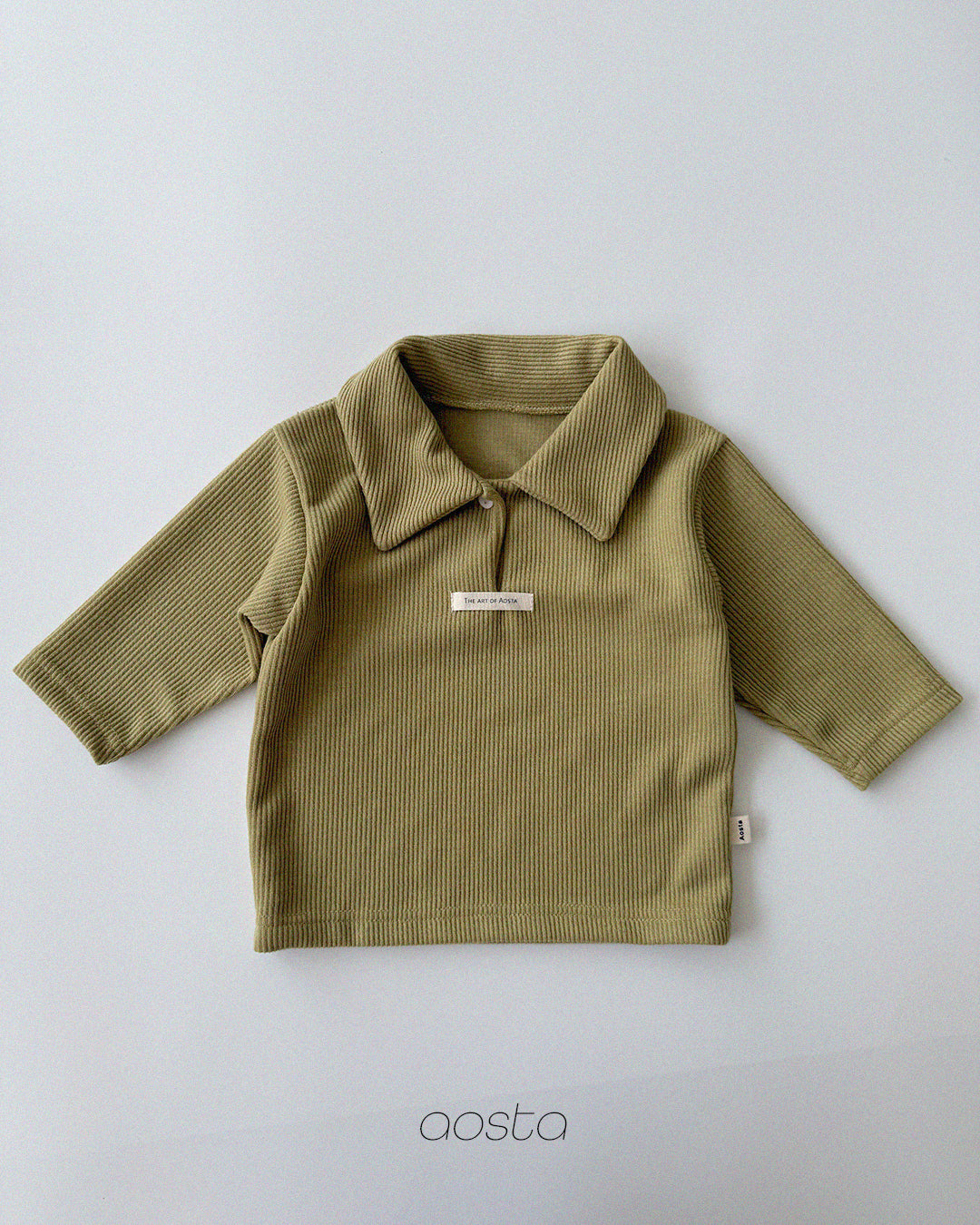 Mulmul Collar T-Shirts [Black/M(1-2yr)]
