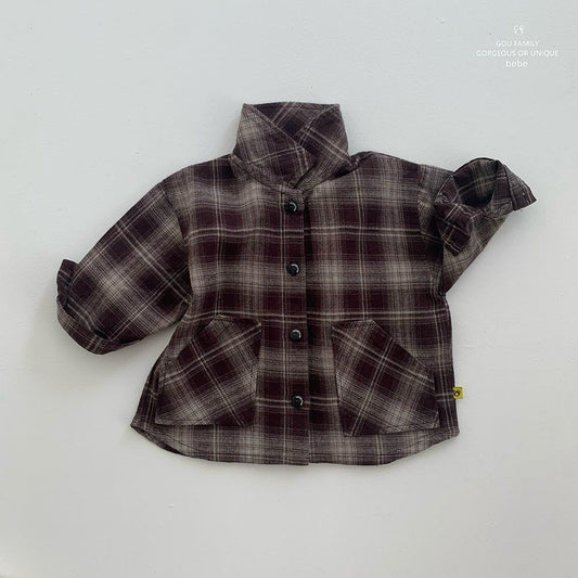 [PRE-ORDER] Autumn Check Baby Shirts