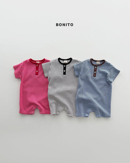[PRE-ORDER] Summer Waffle Stripe Body Suit