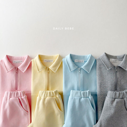 [PRE-ORDER] Half Zip-Up Top Bottom Set