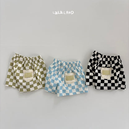 [PRE-ORDER] Checker Board Baby Shorts