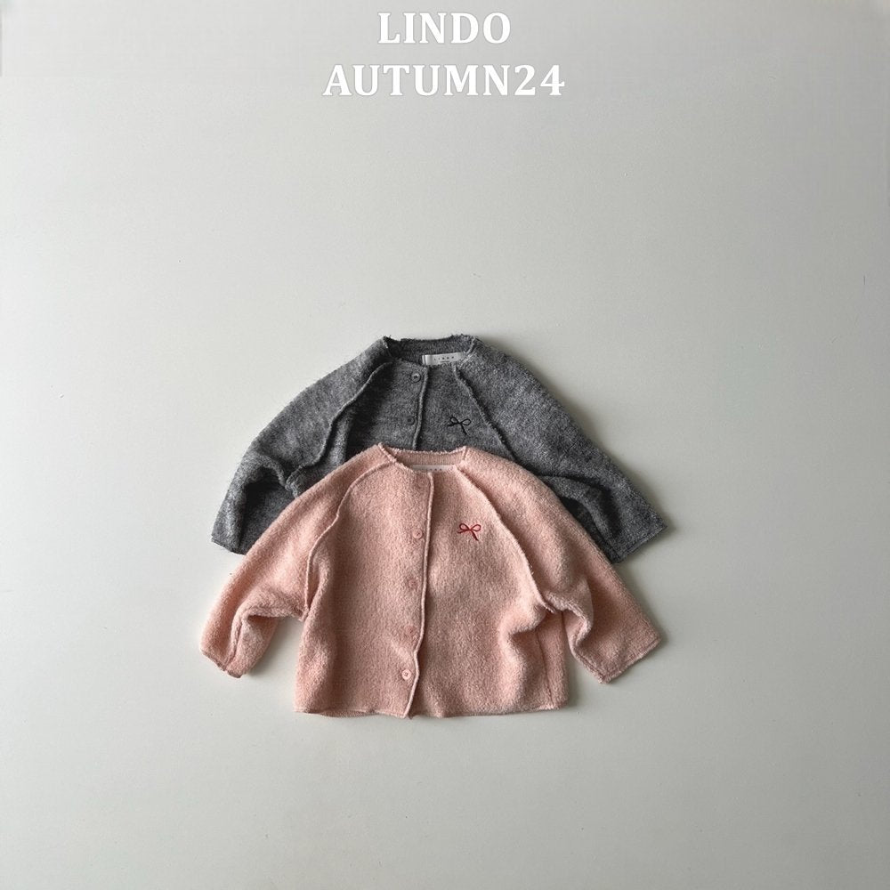 Mini Ribbon Cardigan [Pink/M(3-4yr)]