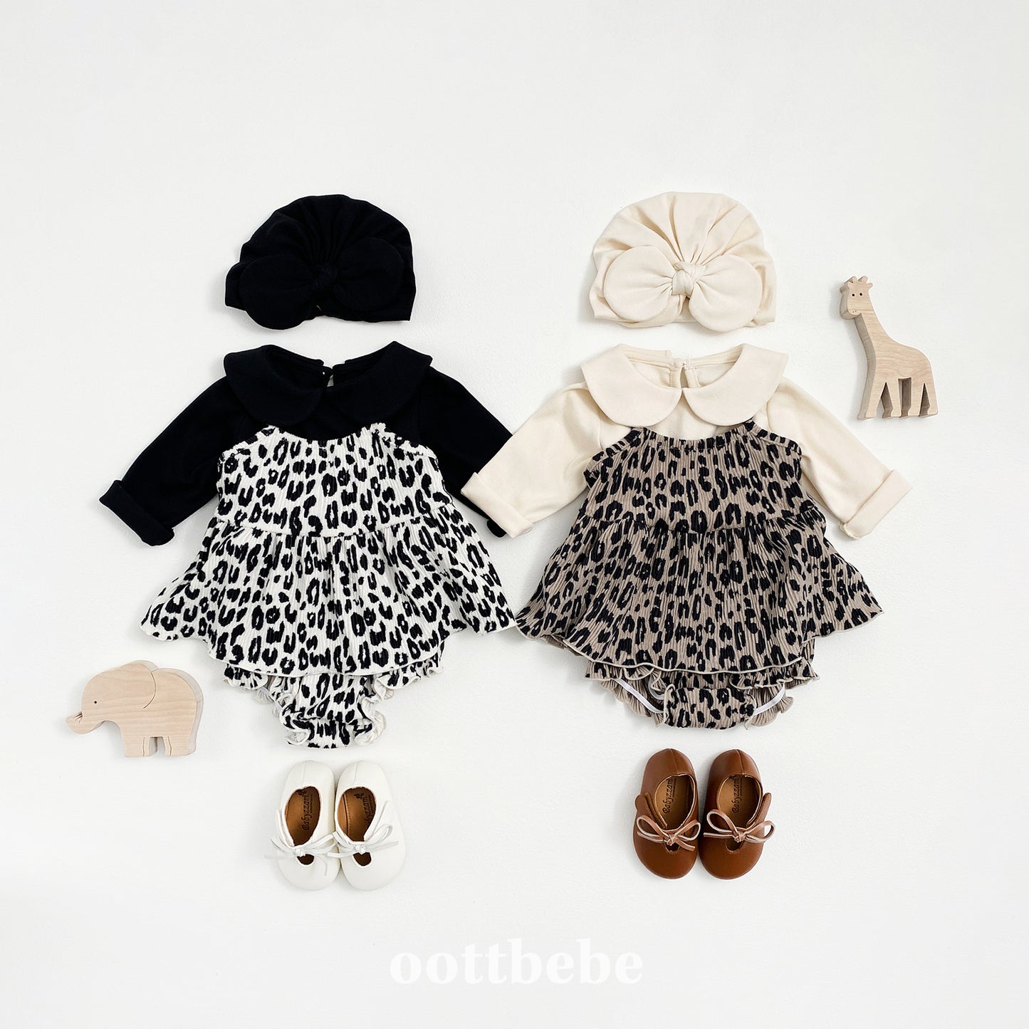 [PRE-ORDER] Leopard Baby Top Bottom Set