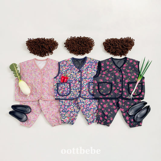 [Limit Time Order] Grandma Vest Bottom Set