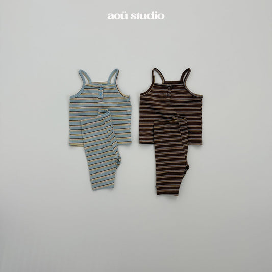 [PRE-ORDER] Koyu Stripe Top Bottom Set