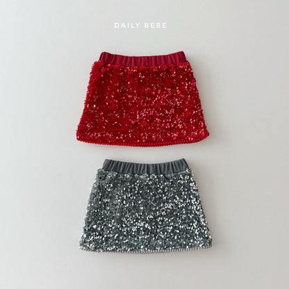 Spangles Skirts [Silver/JS(7-8yr)]