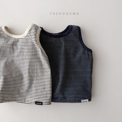 [PRE-ORDER] Petite Stripe Sleeveless T-Shirts