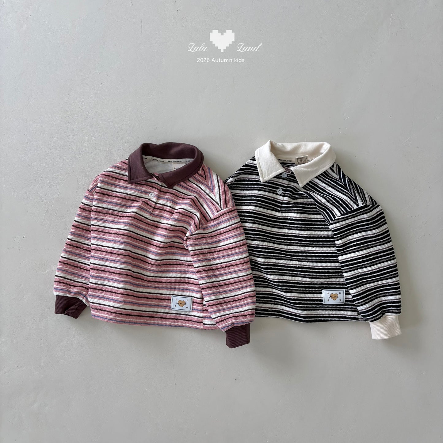 [PRE-ORDER] Pigment Stripe Collar T-Shirts