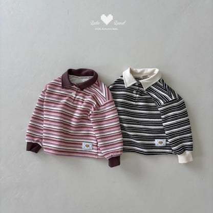 [PRE-ORDER] Pigment Stripe Collar T-Shirts