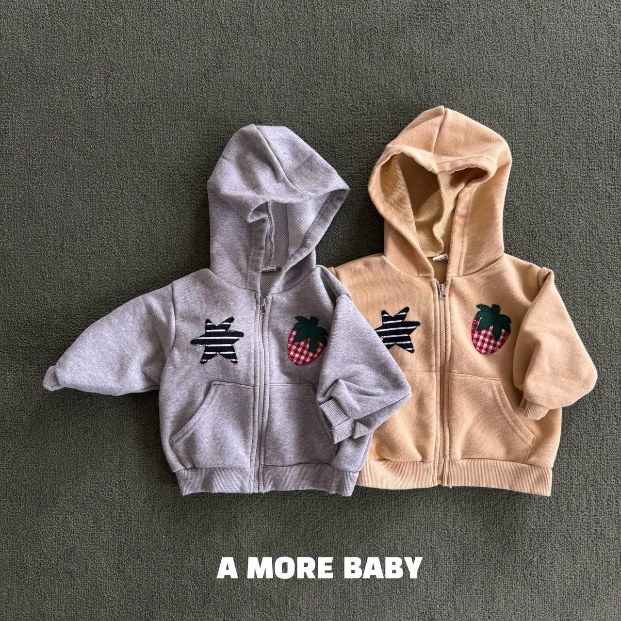 [PRE-ORDER] Strawberry Star Hoodie Jacket