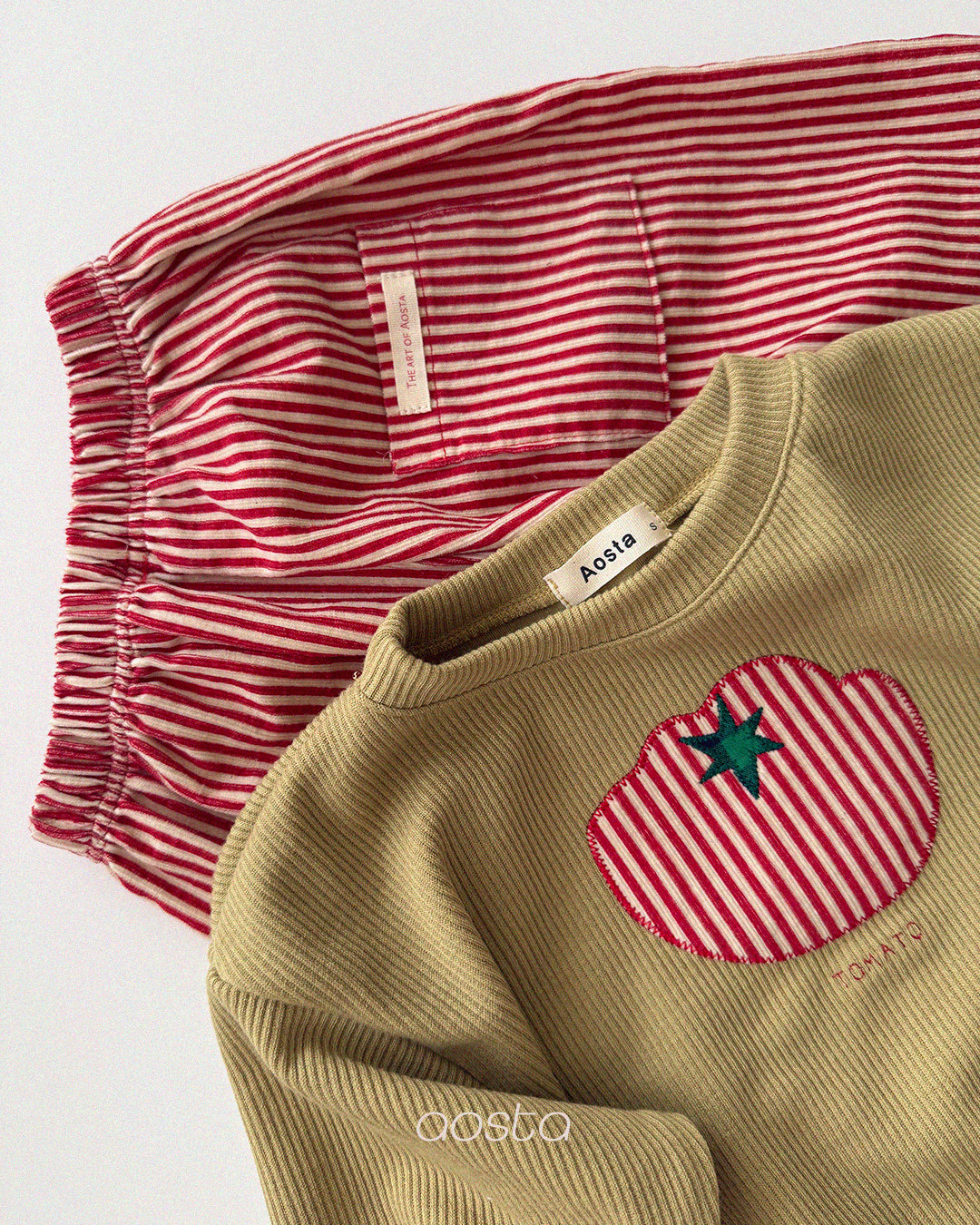 Tomato Sweatshirts [Ivory/M(1-2yr)]