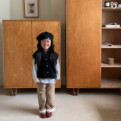 Mink Vest [Brown/M(3-4yr)]