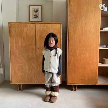 Mink Vest [Brown/M(3-4yr)]