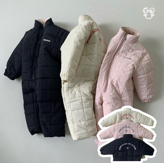 Snowman Jumpsuit [Cream/M(3-4yr)]