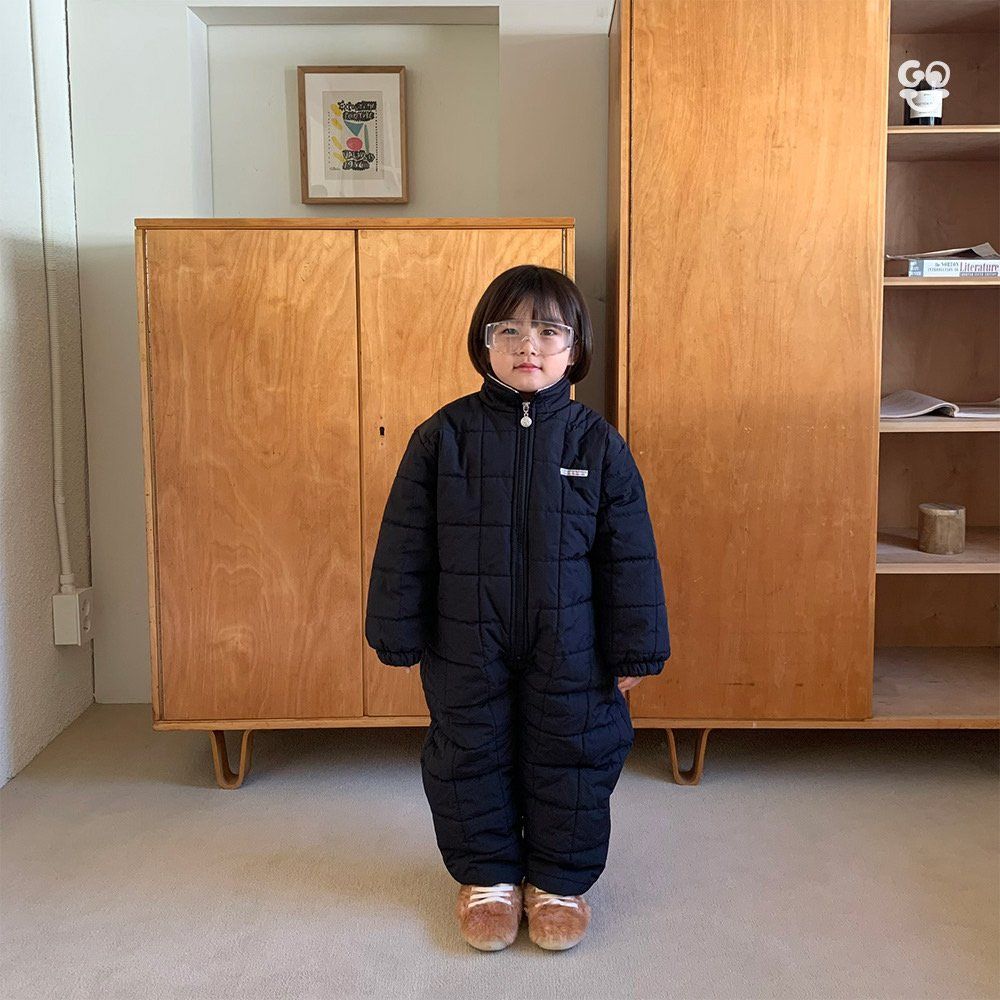 Snowman Jumpsuit [Cream/M(3-4yr)]