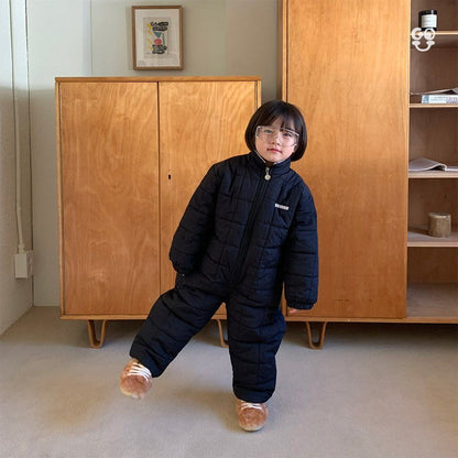 Snowman Jumpsuit [Cream/M(3-4yr)]