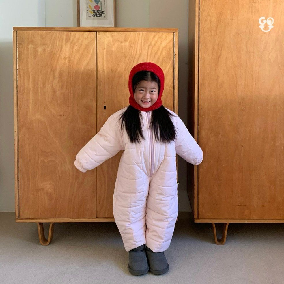 Snowman Jumpsuit [Cream/M(3-4yr)]