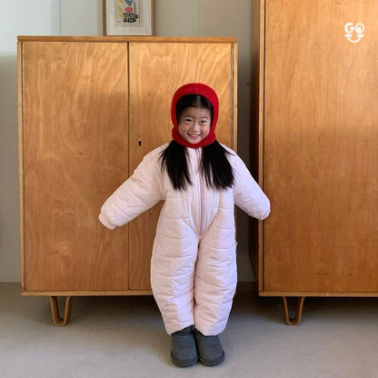 Snowman Jumpsuit [Cream/M(3-4yr)]