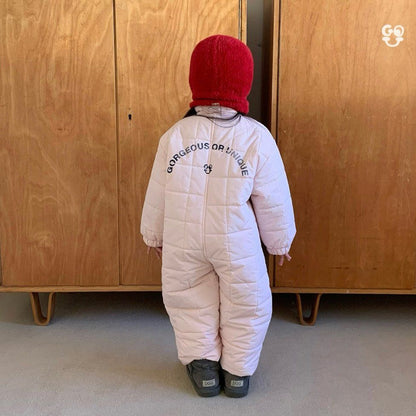 Snowman Jumpsuit [Cream/M(3-4yr)]