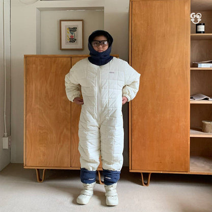 Snowman Jumpsuit [Cream/M(3-4yr)]