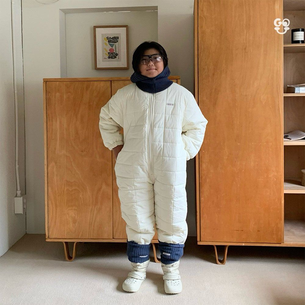 Snowman Jumpsuit [Cream/M(3-4yr)]