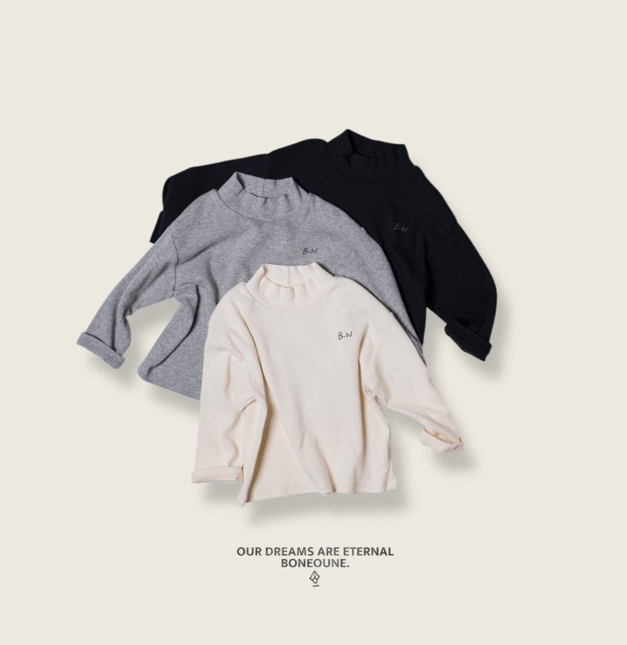 [PRE-ORDER] Mild Ribbed Turtleneck T-Shirts