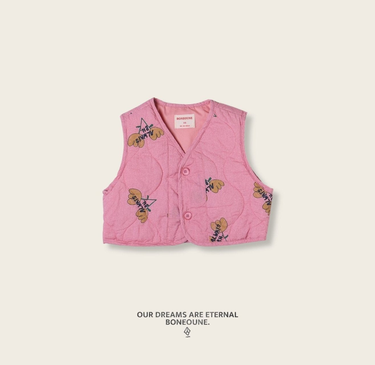 [PRE-ORDER] Floral Quilted Vest