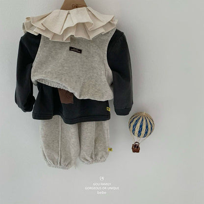 [PRE-ORDER] Velour Vest Baby Set