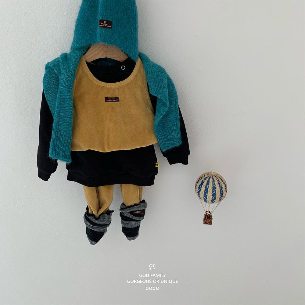 [PRE-ORDER] Velour Vest Baby Set