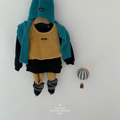 [PRE-ORDER] Velour Vest Baby Set