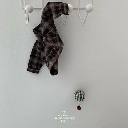 [PRE-ORDER] Autumn Check Baby Shirts