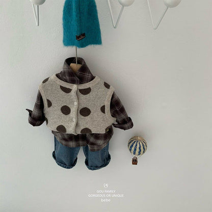 [PRE-ORDER] Autumn Check Baby Shirts