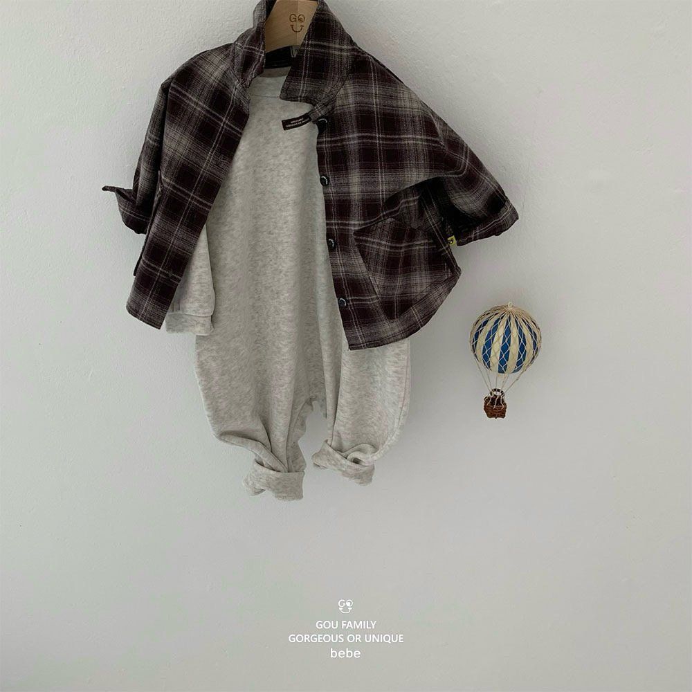 [PRE-ORDER] Autumn Check Baby Shirts