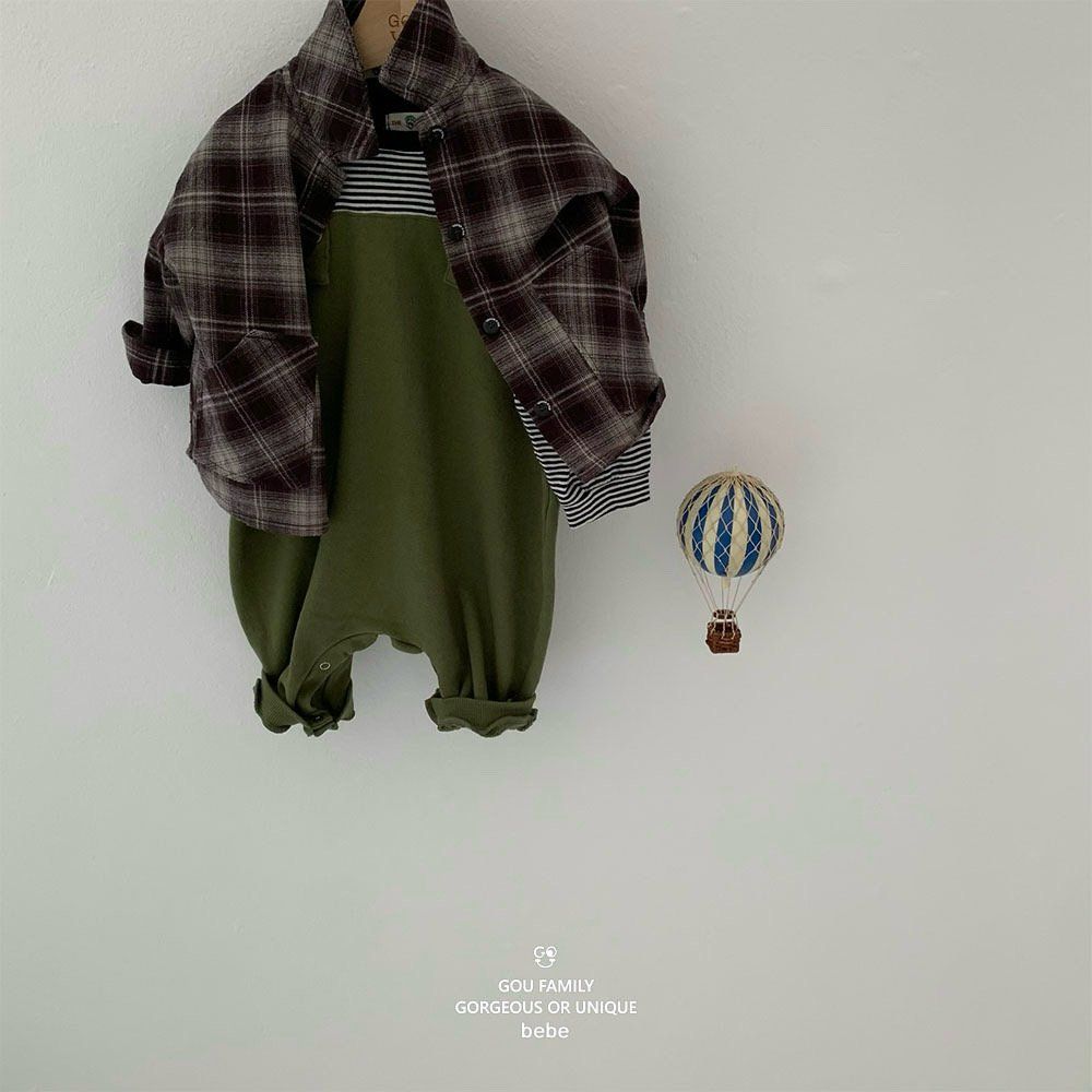 [PRE-ORDER] Autumn Check Baby Shirts