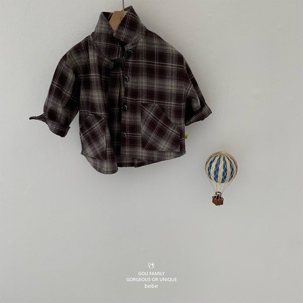 [PRE-ORDER] Autumn Check Baby Shirts
