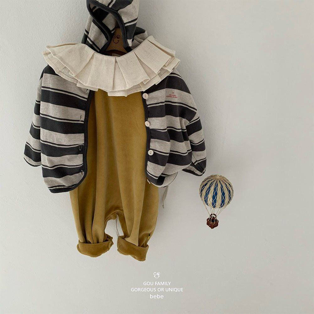 [PRE-ORDER] Stripe Baby Hoodie Cardigan