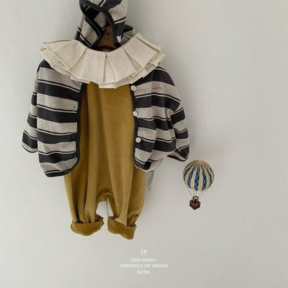 [PRE-ORDER] Stripe Baby Hoodie Cardigan