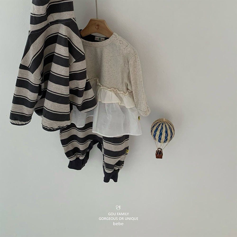 [PRE-ORDER] Stripe Baby Hoodie Cardigan