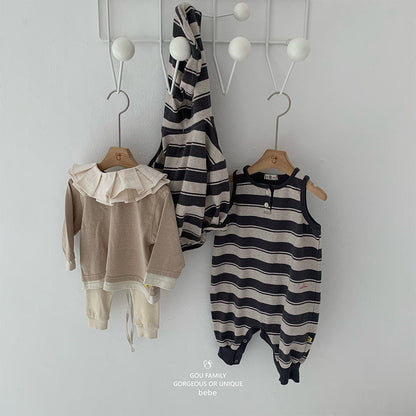 [PRE-ORDER] Stripe Baby Hoodie Cardigan