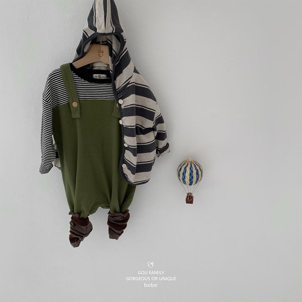 [PRE-ORDER] Stripe Baby Hoodie Cardigan