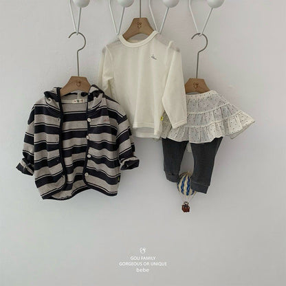 [PRE-ORDER] Stripe Baby Hoodie Cardigan