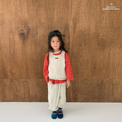 [PRE-ORDER] Velour Vest Top Bottom Set