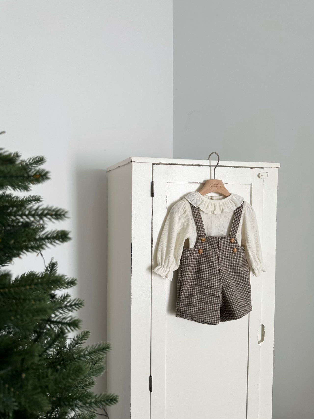 [PRE-ORDER] Window Check Suspender Pants