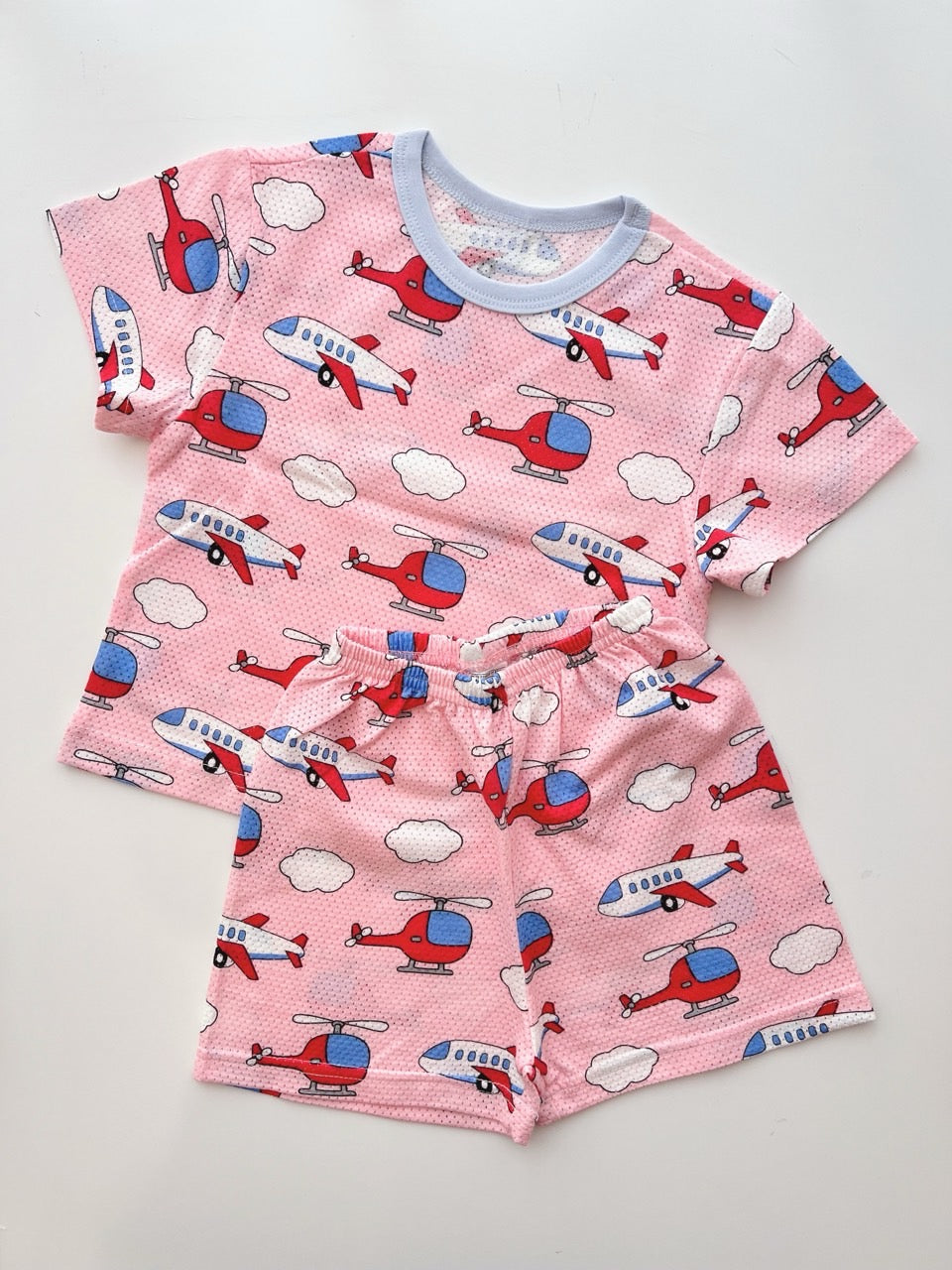 Happy Pop Cotton Mesh Home Wear Set
