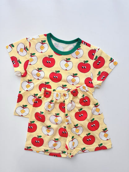 Happy Pop Cotton Mesh Home Wear Set