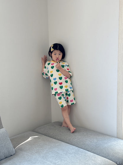 Happy Pop Cotton Mesh Home Wear Set